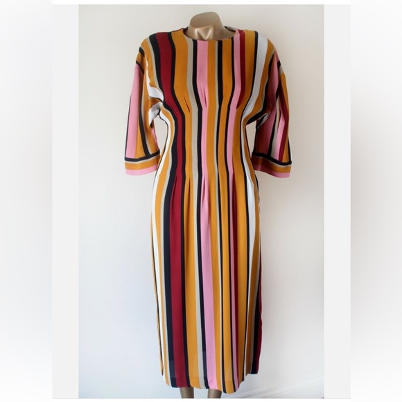 Zara Midi Striped Studio Dress - Picture 15 of 15